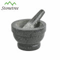 cheap price 14cm black color stone mortar & pestle